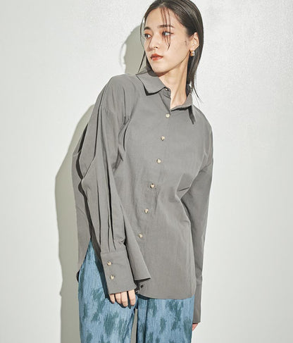 バックオープン ツイスト デザインシャツ 154-5442