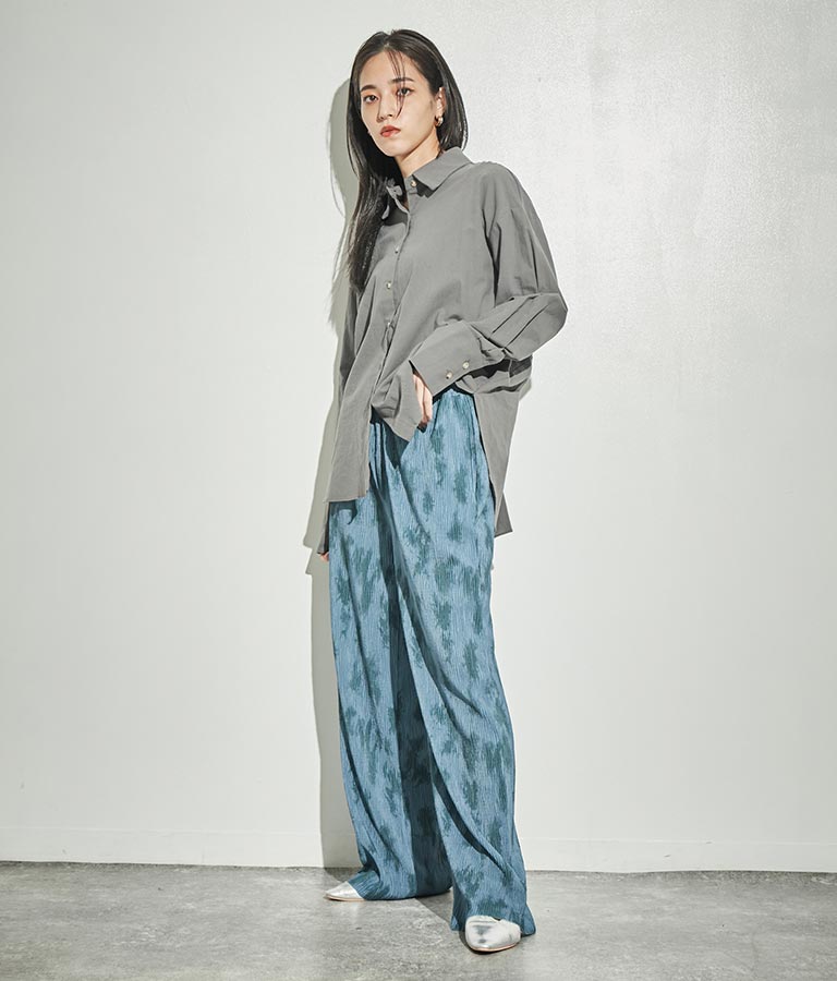 バックオープン ツイスト デザインシャツ 154-5442