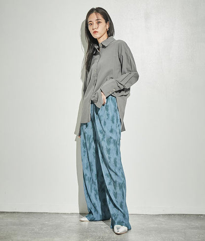 バックオープン ツイスト デザインシャツ 154-5442