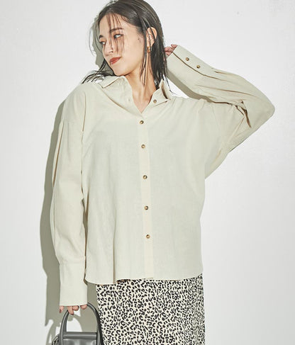 バックオープン ツイスト デザインシャツ 154-5442