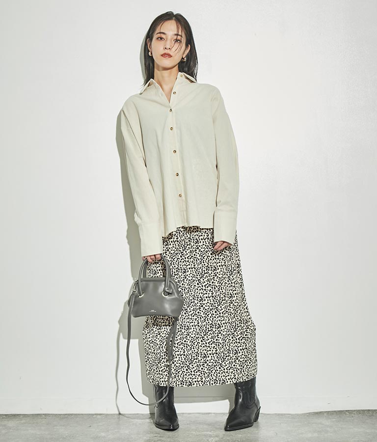 バックオープン ツイスト デザインシャツ 154-5442