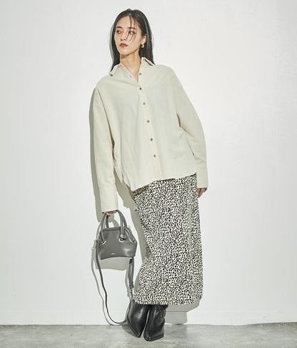 バックオープン ツイスト デザインシャツ 154-5442