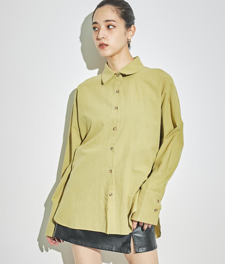 バックオープン ツイスト デザインシャツ 154-5442