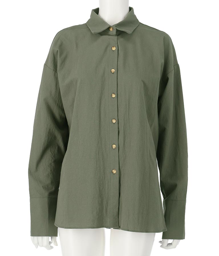 バックオープン ツイスト デザインシャツ 154-5442