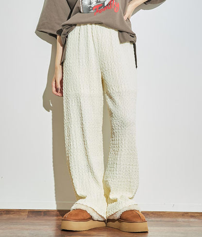 ジャガードカットソーワイドパンツ【セットアップ着用可】