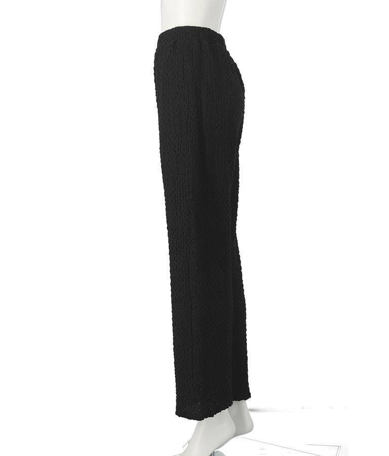 ジャガードカットソーワイドパンツ【セットアップ着用可】 792-9019