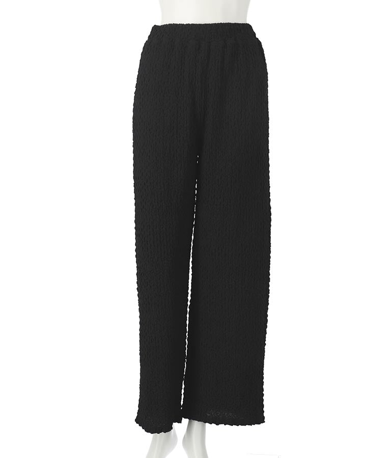 ジャガードカットソーワイドパンツ【セットアップ着用可】 792-9019