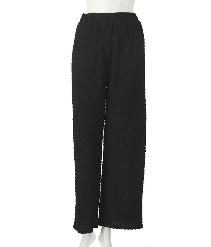 ジャガードカットソーワイドパンツ【セットアップ着用可】 792-9019
