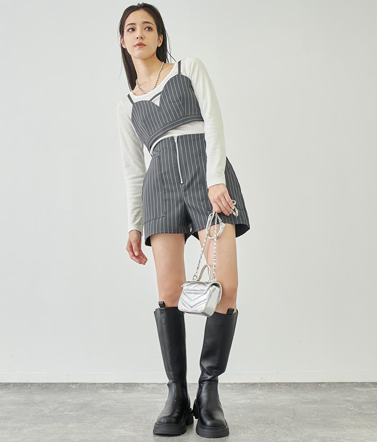 ベーシックUネックロングTシャツ 793-8987