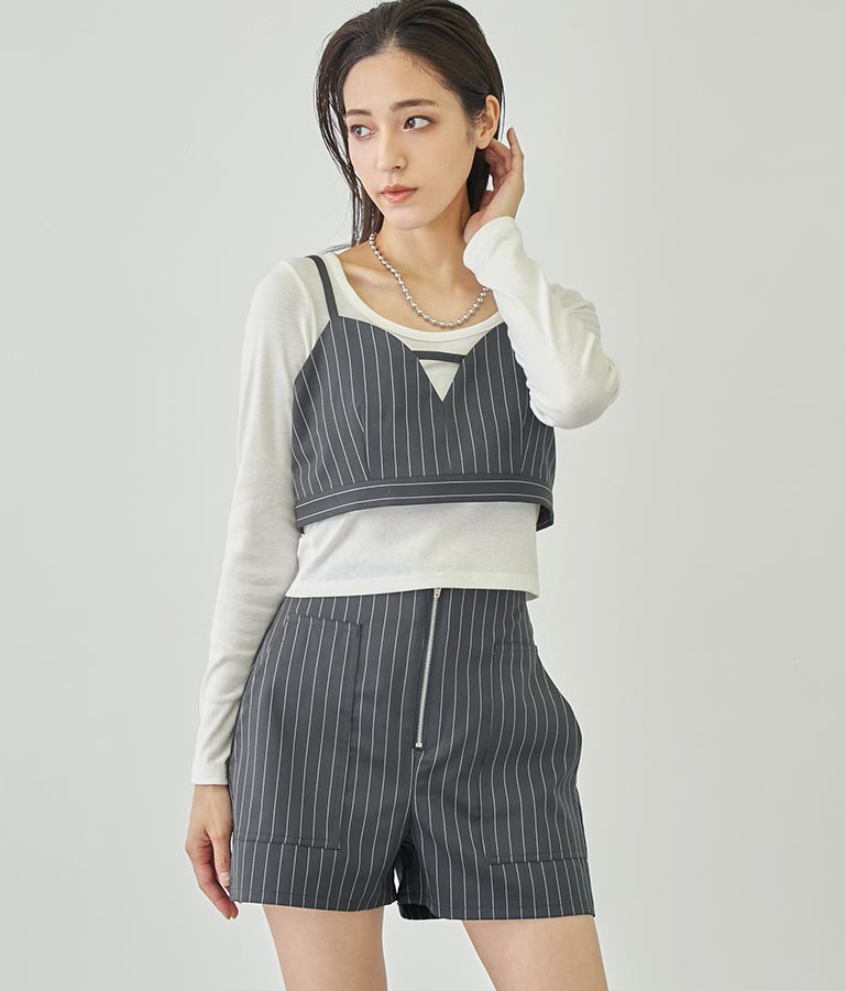 ベーシックUネックロングTシャツ 793-8987