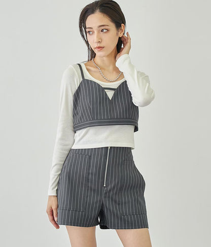 ベーシックUネックロングTシャツ 793-8987