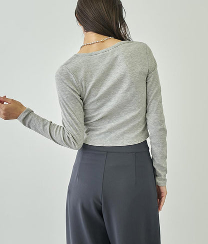 ベーシックUネックロングTシャツ 793-8987