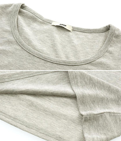 ベーシックUネックロングTシャツ 793-8987