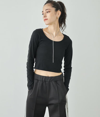 ベーシックUネックロングTシャツ 793-8987