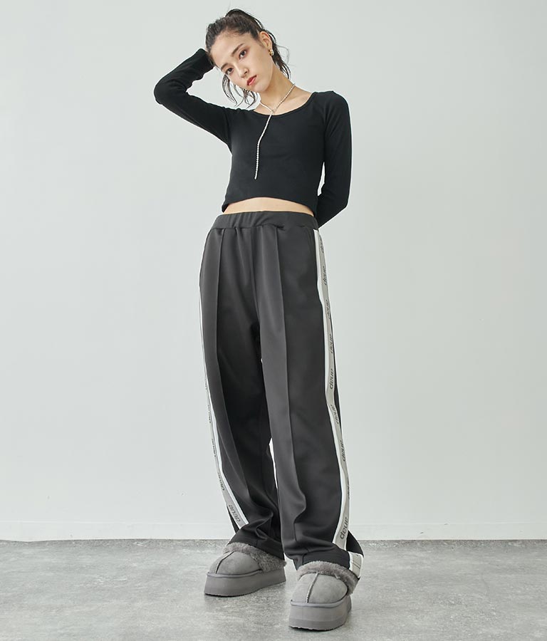 ベーシックUネックロングTシャツ 793-8987