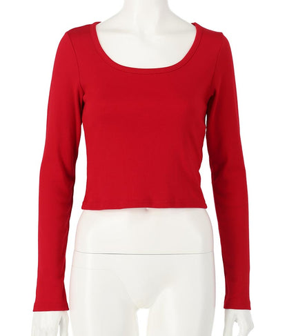 ベーシックUネックロングTシャツ 793-8987