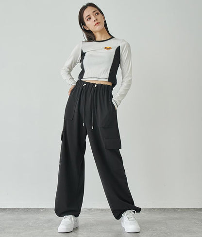 サイド配色ロングスリーブTシャツ 793-8970