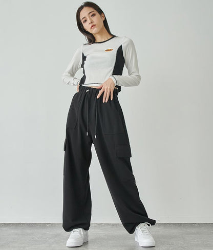 サイド配色ロングスリーブTシャツ 793-8970