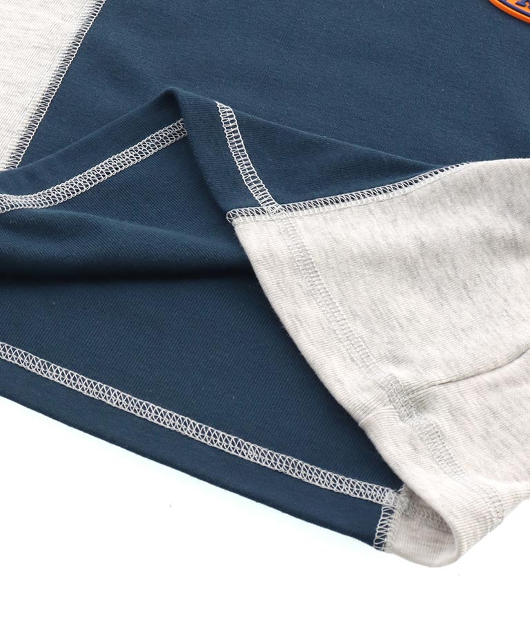 サイド配色ロングスリーブTシャツ 793-8970