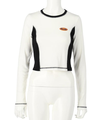 サイド配色ロングスリーブTシャツ 793-8970