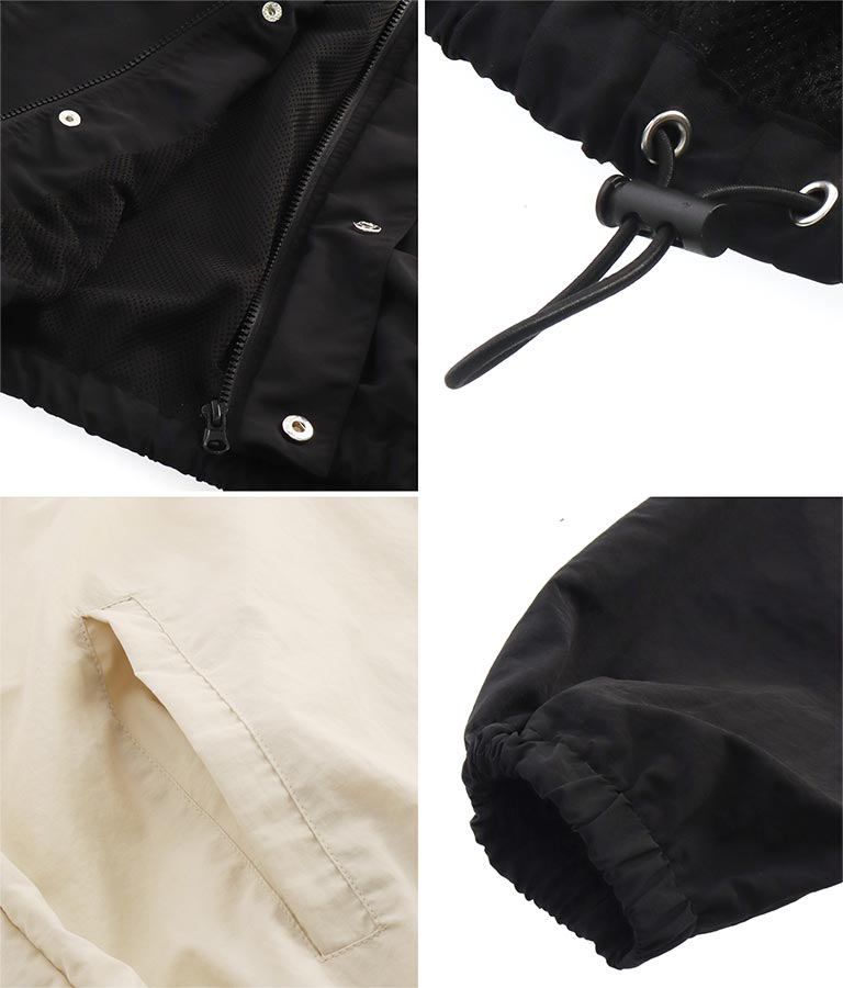 ANAPボックスロゴフード付きナイロンブルゾン