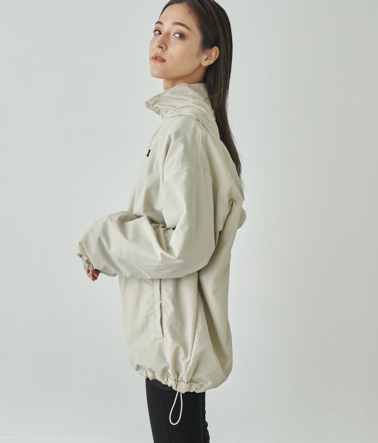 ANAP ボックス ロゴフード付き ナイロン ブルゾン 794-8968