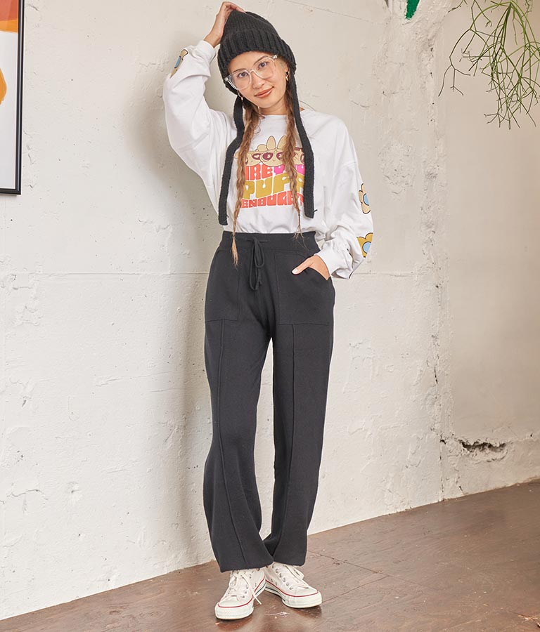 センター ライン ニット ジョガー パンツ 812-6706