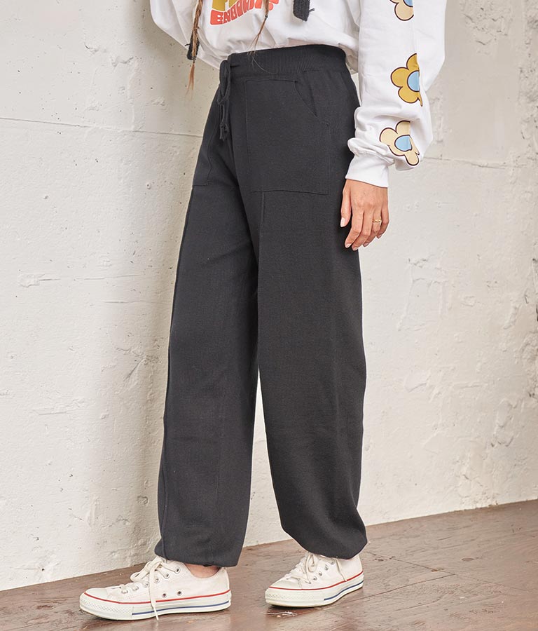 センター ライン ニット ジョガー パンツ 812-6706