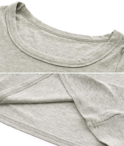 デコルテライン 細リブ カットソー 813-6725