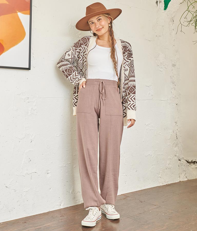 デコルテライン 細リブ カットソー 813-6725