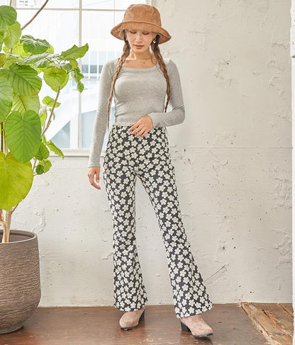 デコルテライン 細リブ カットソー 813-6725