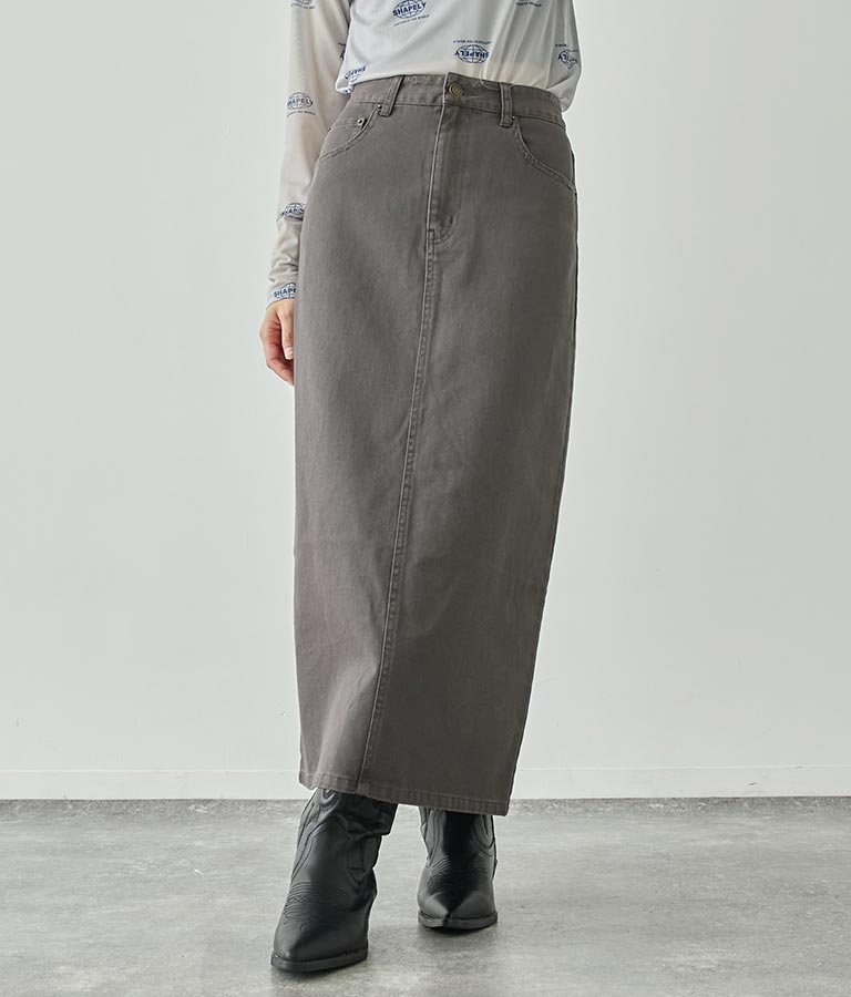 バックスリットロングスカート