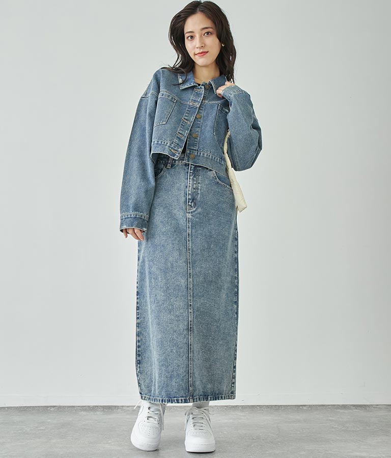 バックスリットロングスカート 791-9017