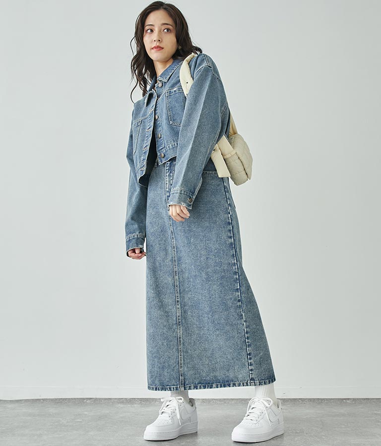 バックスリットロングスカート 791-9017