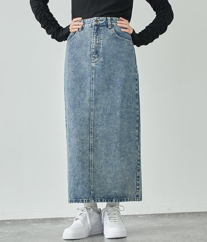 バックスリットロングスカート 791-9017