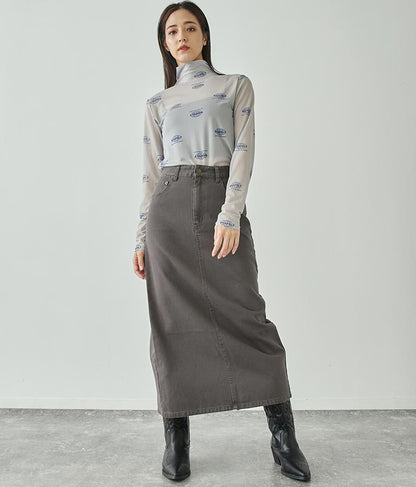 バックスリットロングスカート 791-9017