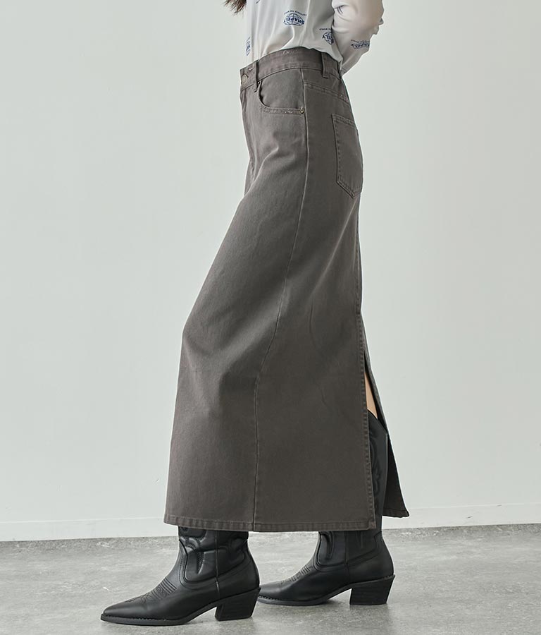 バックスリットロングスカート 791-9017