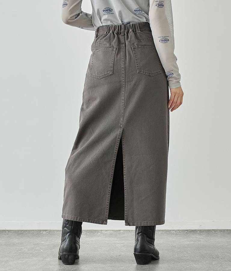 バックスリットロングスカート 791-9017