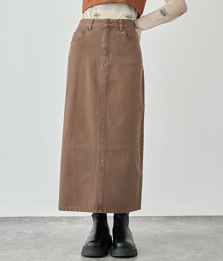 バックスリットロングスカート 791-9017