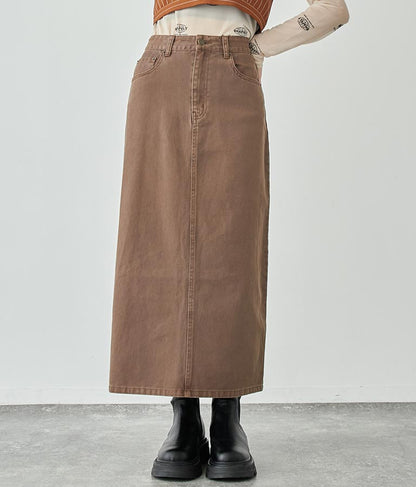 バックスリットロングスカート 791-9017