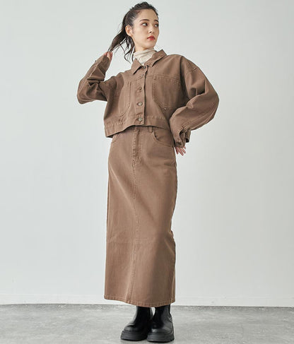 バックスリットロングスカート 791-9017