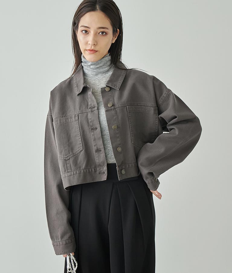 ダメージクロップドジャケット 794-9016