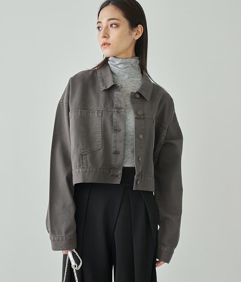 ダメージクロップドジャケット 794-9016