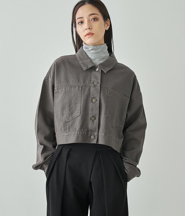 ダメージクロップドジャケット 794-9016