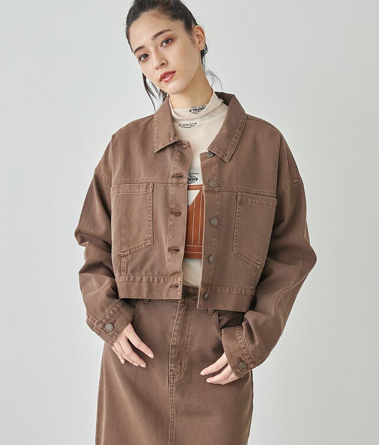 ダメージクロップドジャケット 794-9016