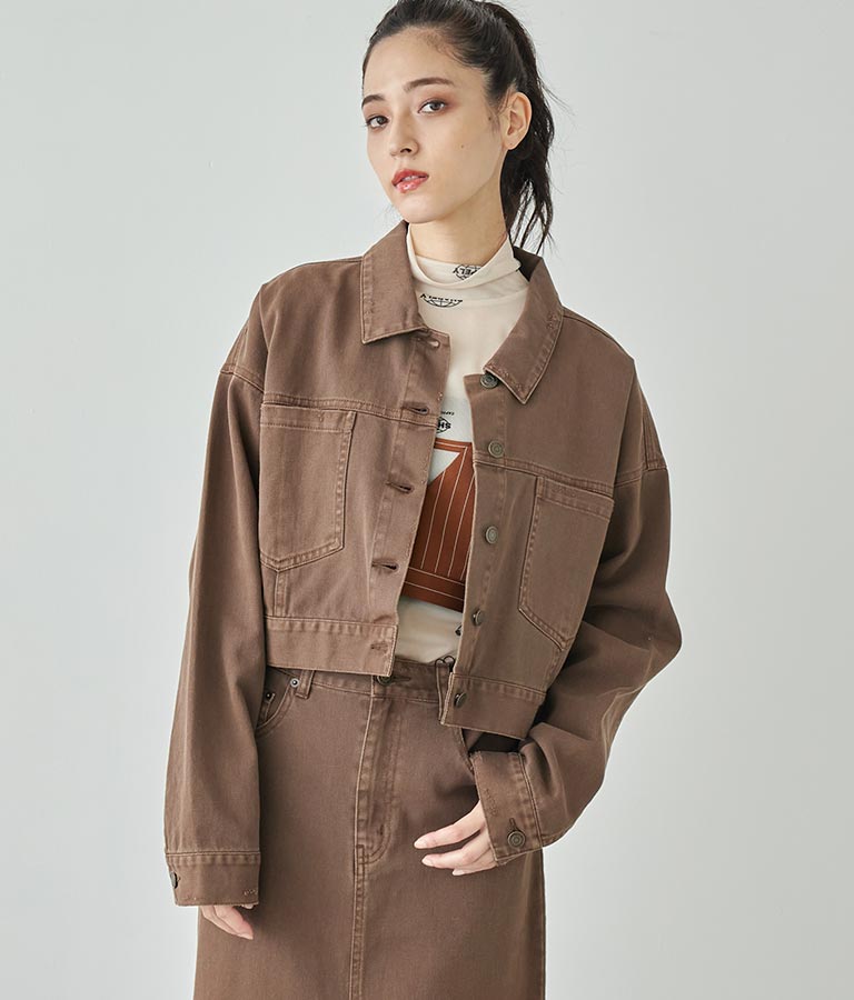 ダメージクロップドジャケット 794-9016