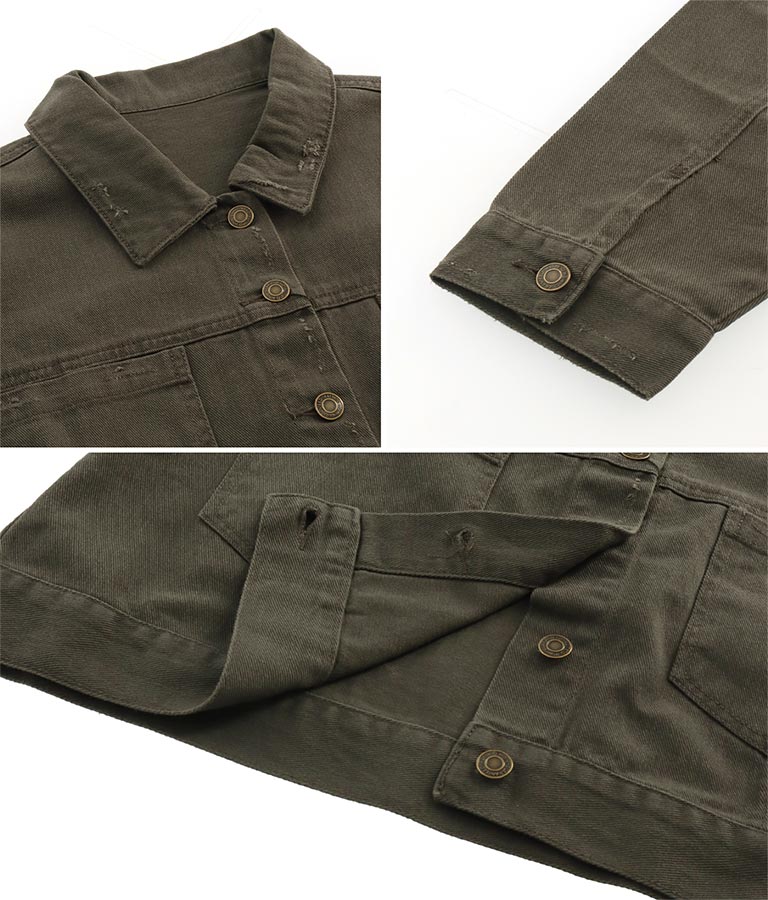 ダメージクロップドジャケット 794-9016