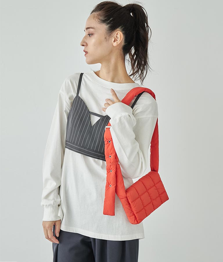 ナイロンキルティングミニショルダーバッグ