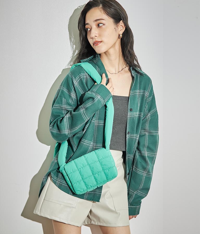 ナイロン キルティング ミニショルダー バッグ 159-5484