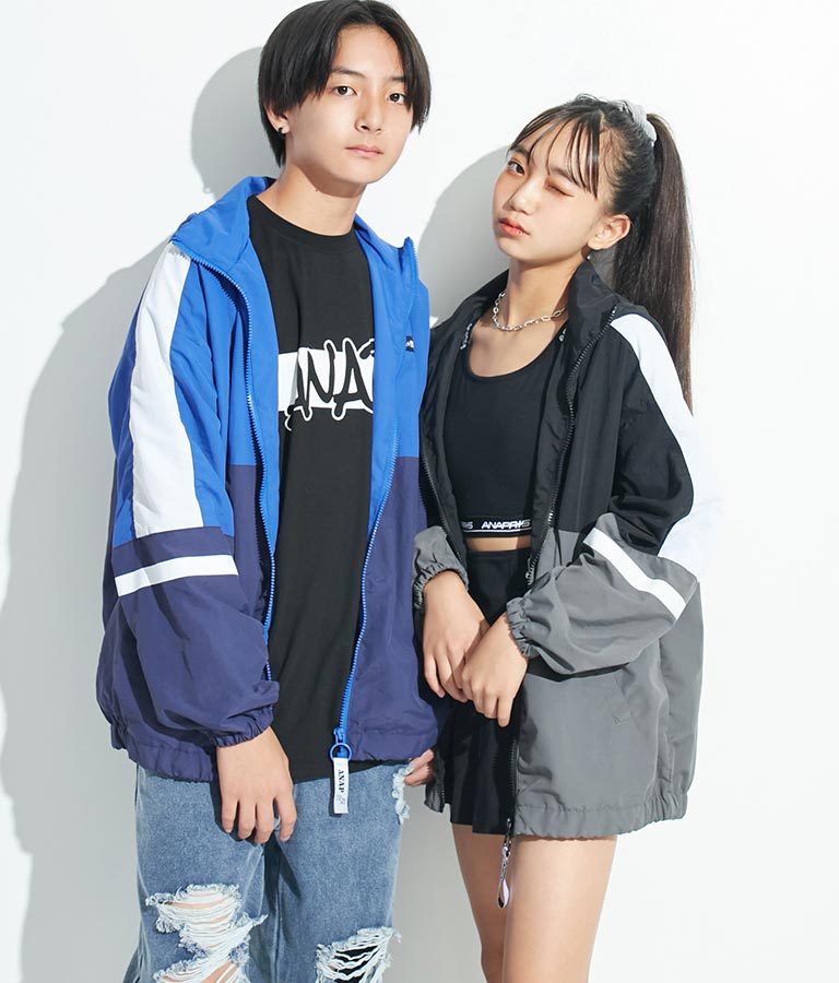 R+S配色オーバーブルゾン 915-7264